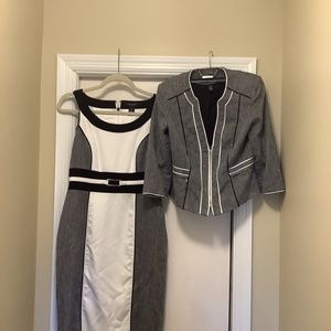 White House Black Market Dress and Suit Jacket.  Dress size 4; jacket size 2